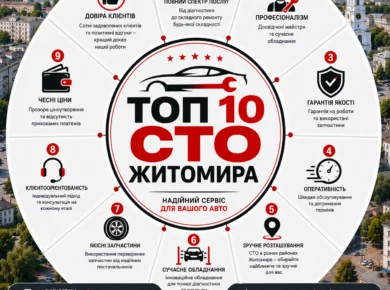 ТОП 10 СТО Житомира: рейтинг, відгуки та як обрати