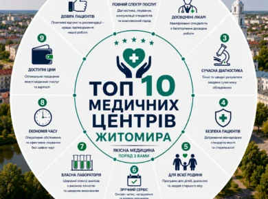 ТОП 10 медичних центрів Житомира: рейтинг, відгуки та як обрати
